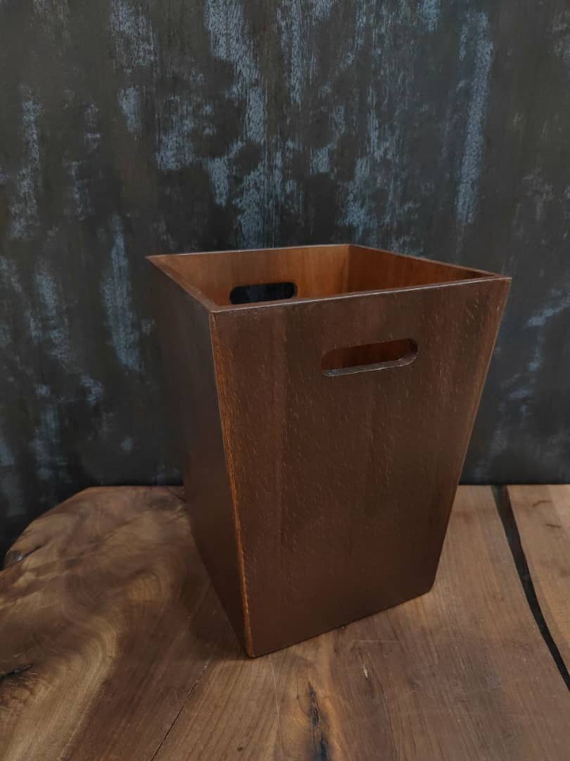 سطل ودستمال  رنگ ماهگونی قابل شستشو