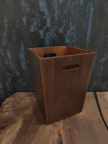 سطل ودستمال رنگ ماهگونی قابل شستشو