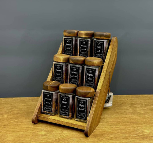 ادویه ریز 12 تایی چوب آکاسیای تایلند تک کارتن افرالوکس