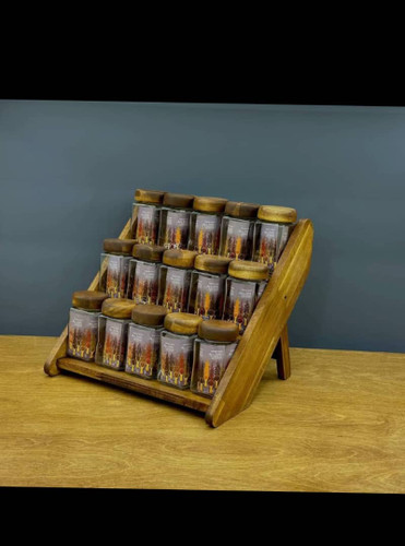 ادویه ریز 15 تایی چوب آکاسیای تایلند تک کارتن افرالوکس